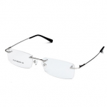 Men Rimless Glasses Memory Optical Eyeglasses Titanium Spectacles Frame for Glasses