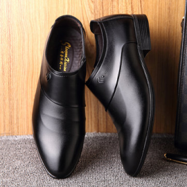 Men Microfiber Leather Slip On Business Casual Shoes for Formal Shoes