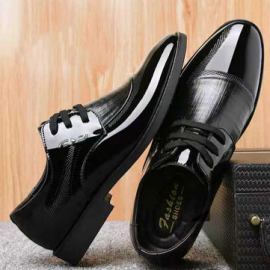 Men Classic Black Lace Up Business Formal Dress Casual Shoes for Formal Shoes