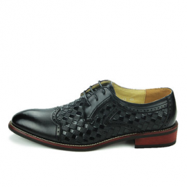 Men Cap Toe Leather Non Slip Brogue Business Casual Formal Shoes for Formal Shoes