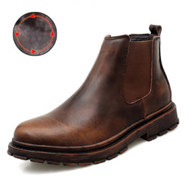 Men Classic Outdoor Work Style Non Slip Warm Lining Chelsea Boots for Boots