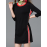 Striped Contrast Color Patchwork 3/4 Sleeve Women Dresses for Vintage Dresses