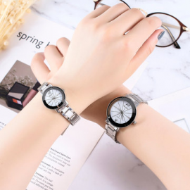 Classic Quartz Creative Couple Watch Stainless Steel Minimalist Watch Casual Wrist Watch Gifts for Couple Watches