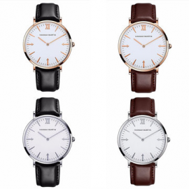 Fashion Roman Numerals Dial Watch Arrow Leather Quartz Watch For Men for Men Watches